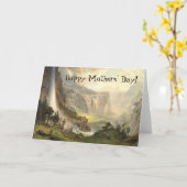 De Kaart van de Moederdag van de Waterval van de (Gele Bloem)