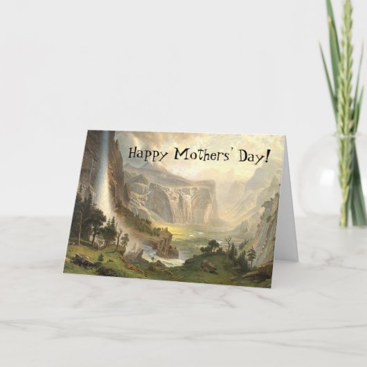 De Kaart van de Moederdag van de Waterval van de (Voorkant)