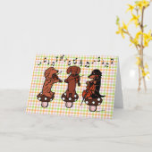 De Kaart van de Musici van het Trio van het Koord (Gele Bloem)