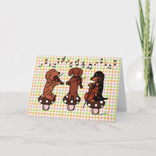 De Kaart van de Musici van het Trio van het Koord