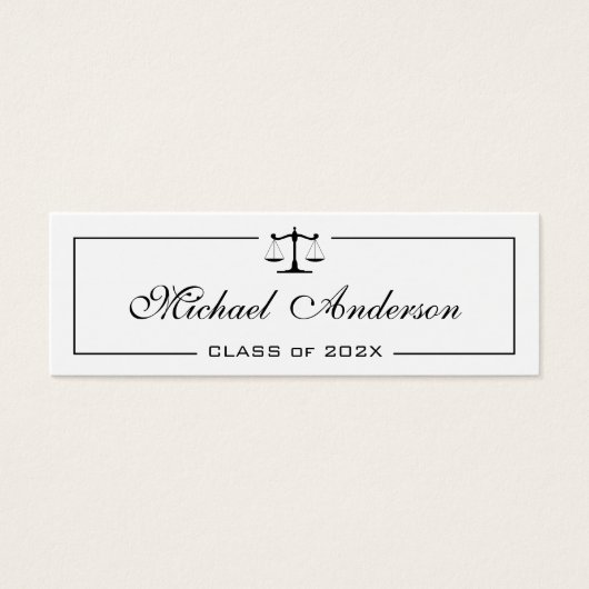 De Kaart van de Naam van de Student van de School  (Voorkant)