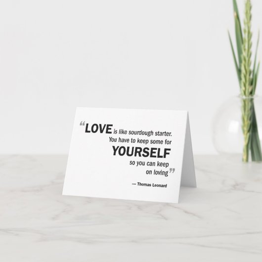 De kaart van de nota - de 'Liefde is als (Voorkant)