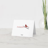 De Kaart van de Nota van Chickadee & van Kerstmis (Achterkant)
