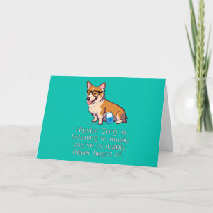 De Kaart van de Nota van Corgi van Hipster