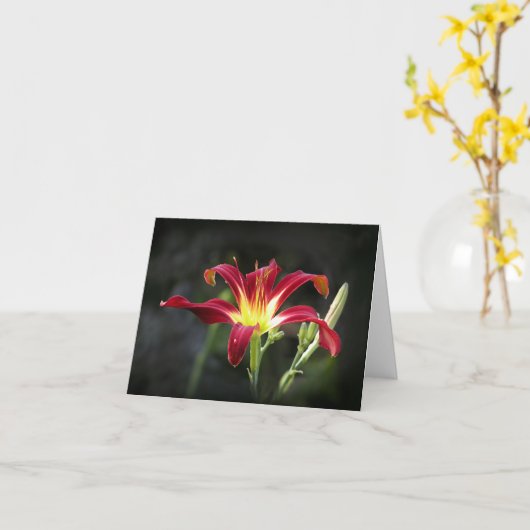 De Kaart van de Nota van Daylily (Gele Bloem)