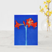 De Kaart van de Nota van de Amaryllis van Mondrian (Gele Bloem)