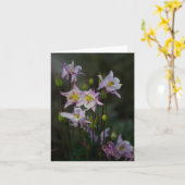 De Kaart van de Nota van de Bloemen van de akelei (Gele Bloem)