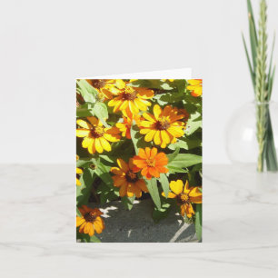De Kaart van de Nota van de Bloemen van de herfst
