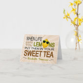 De Kaart van de Nota van de Citroenen van (Gele Bloem)