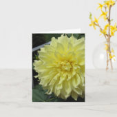 De Kaart van de Nota van de dahlia (Gele Bloem)