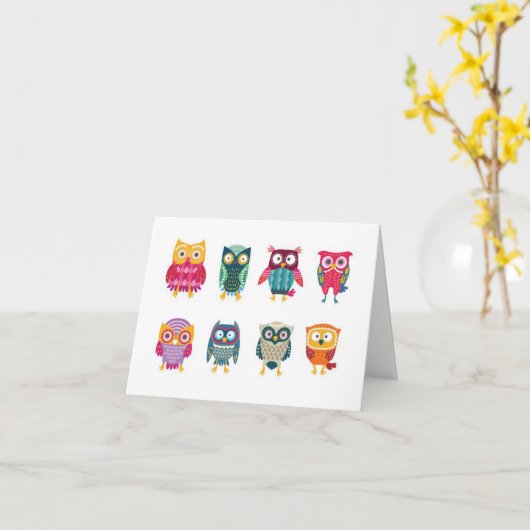 De Kaart van de Nota van de Douane van uilen (Gele Bloem)