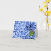 De Kaart van de Nota van de hydrangea hortensia (Gele Bloem)