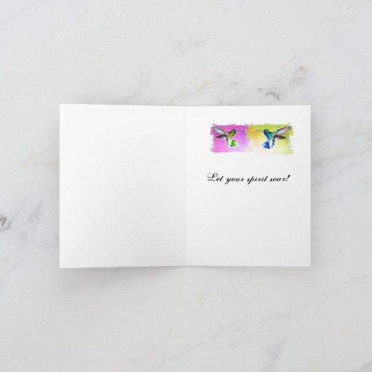 De Kaart van de Nota van de kolibrie (Binnen)