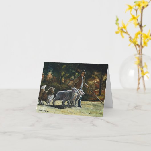 De Kaart van de Nota van de Kunst van de Hond van (Gele Bloem)