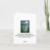 De Kaart van de Nota van de Kunst van Waterlilies (Achterkant)