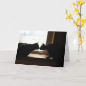 De kaart van de Nota van de Kus van het kat (Gele Bloem)