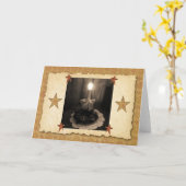 De Kaart van de Nota van de Lamp van de kaars (Gele Bloem)