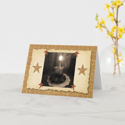 De Kaart van de Nota van de Lamp van de kaars (Gele Bloem)