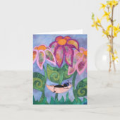 De Kaart van de Nota van de Luifel van Coneflower (Gele Bloem)