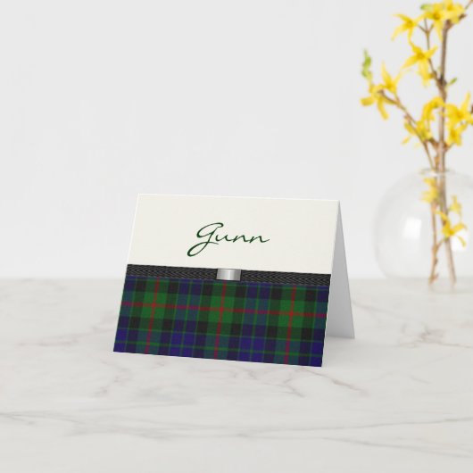 De kaart van de Nota van de Plaid van het geruite (Gele Bloem)