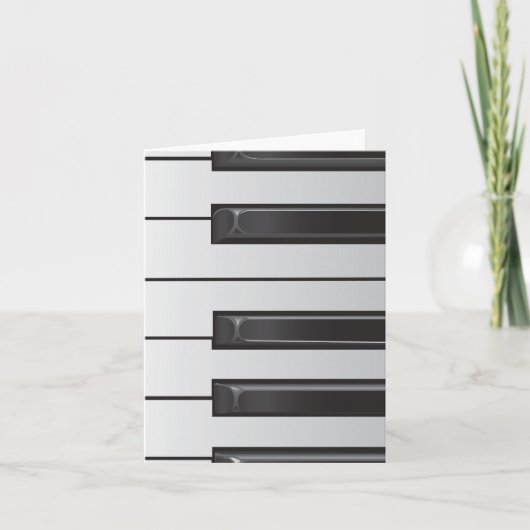 De kaart van de Nota van de Sleutels van de piano (Voorkant)