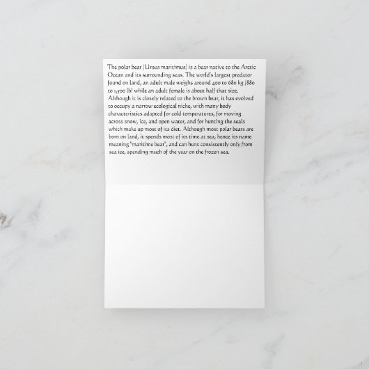 De Kaart van de Nota van de Sprong van de Ijsbeer (Binnen)