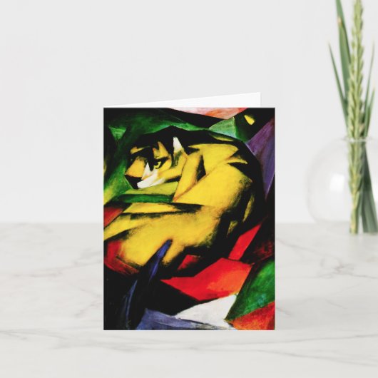De Kaart van de Nota van de Tijger van Franz Marc (Voorkant)
