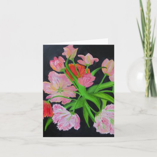 De Kaart van de Nota van de Tulpen van de papegaai (Voorkant)