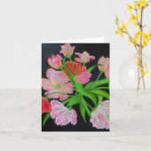 De Kaart van de Nota van de Tulpen van de papegaai (Gele Bloem)