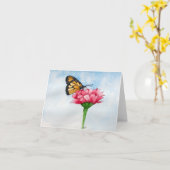 De Kaart van de Nota van de Vlinder van de monarch (Gele Bloem)