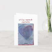 De Kaart van de Nota van de Waterverf van Purple (Achterkant)