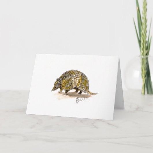 De kaart van de Nota van het gordeldier (Voorkant)