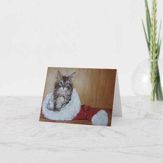 De Kaart van de Nota van het Katje van Kerstmis (Voorkant)