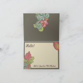 De Kaart van de Nota van het Monogram van Paisley (Binnen)