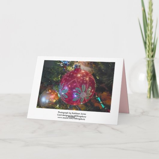 De Kaart van de Nota van het Ornament van Kerstmis (Achterkant)