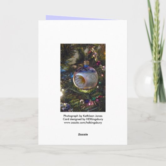 De Kaart van de Nota van het Ornament van Kerstmis (Achterkant)