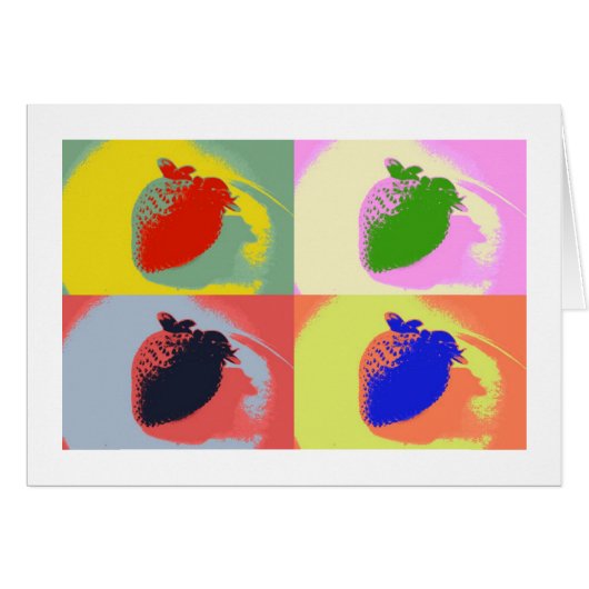 De Kaart van de Nota van het Pop-art van de (Voorkant Horizontaal)
