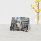 De Kaart van de Nota van het puppy (Gele Bloem)