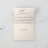 De Kaart van de Nota van het Recept van de Cake (Binnen)