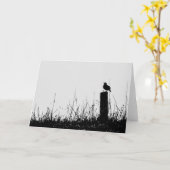 De Kaart van de Nota van het Silhouet van de (Gele Bloem)