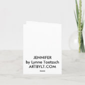 De Kaart van de Nota van JENNIFER (Achterkant)