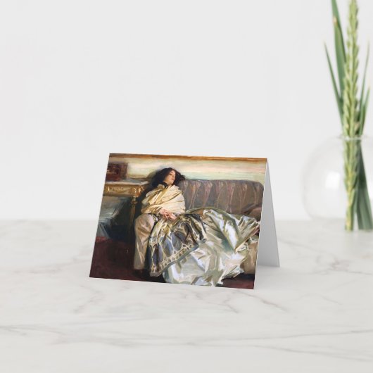 De Kaart van de Nota van John Singer Sargent (Voorkant)