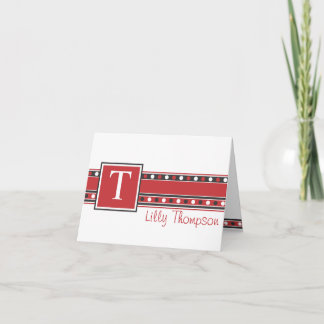 De Kaart van de Nota van Lilly - Rood en Zwarte