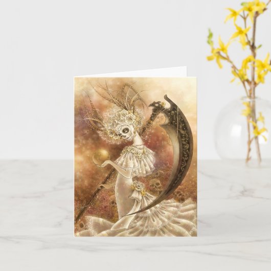 De Kaart van de Nota van Muerte van de kerstman (Gele Bloem)