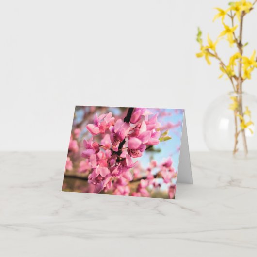 De Kaart van de Nota van Oklahoma Redbud (Gele Bloem)