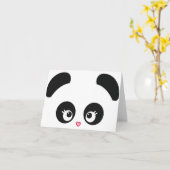 De Kaart van de Nota van Panda® van de liefde (Gele Bloem)