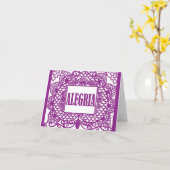 De Kaart van de Nota van Papel Picado van CasaQ (Gele Bloem)
