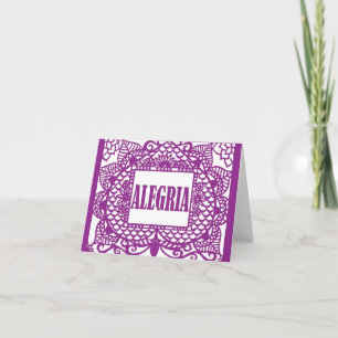 De Kaart van de Nota van Papel Picado van CasaQ