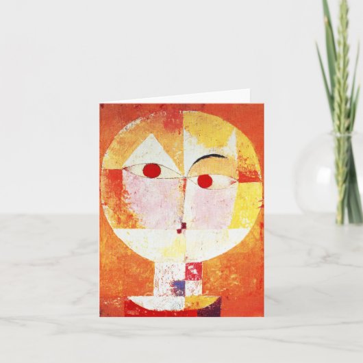 De Kaart van de Nota van Paul Klee Senecio (Voorkant)