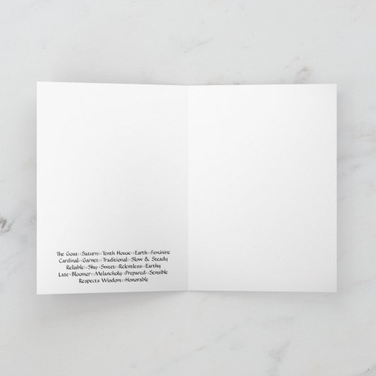 De Kaart van de Nota van Steenbok Khamsa (Binnen)